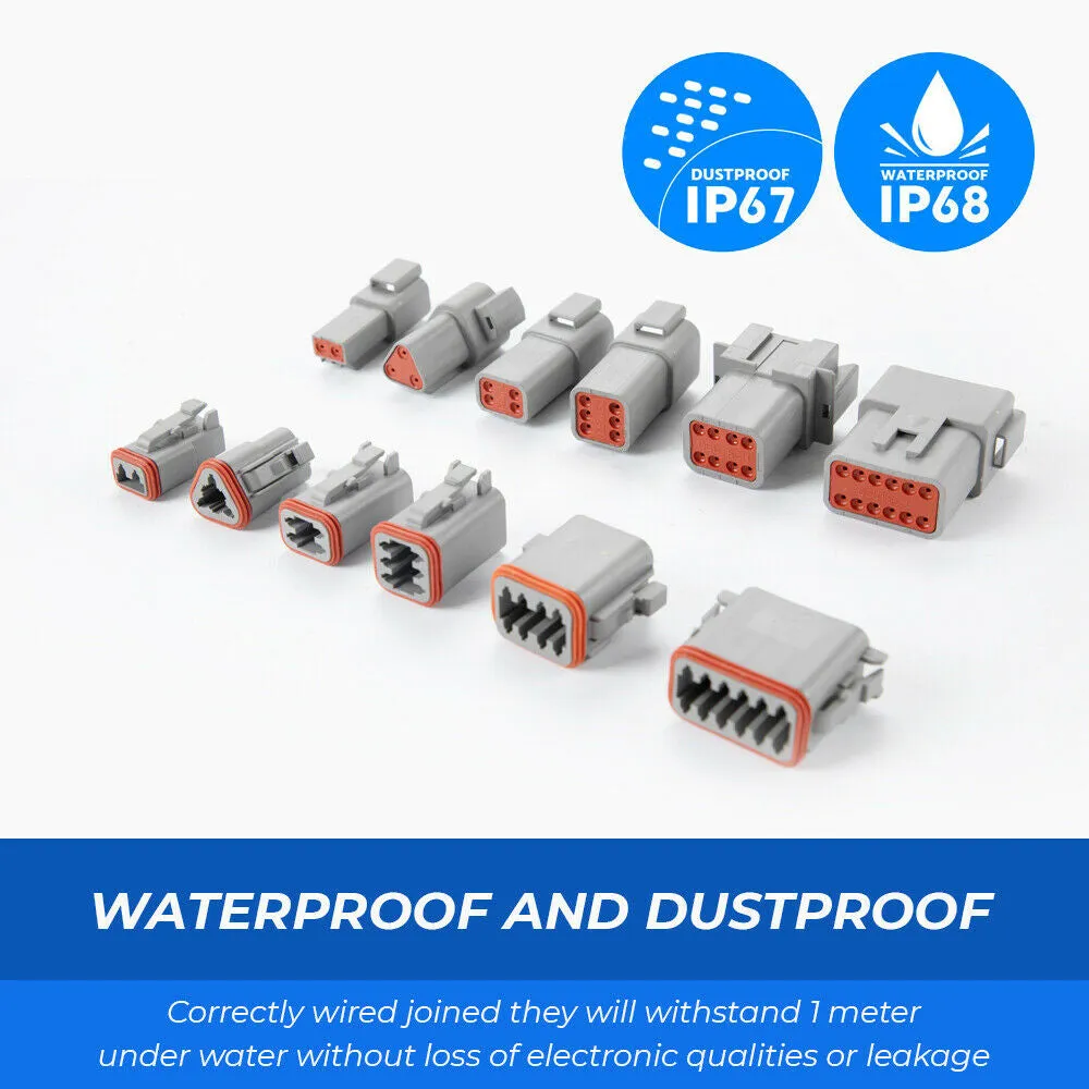 1000PCS Waterproof Deutsch DT Connector Kit with Crimp Tool