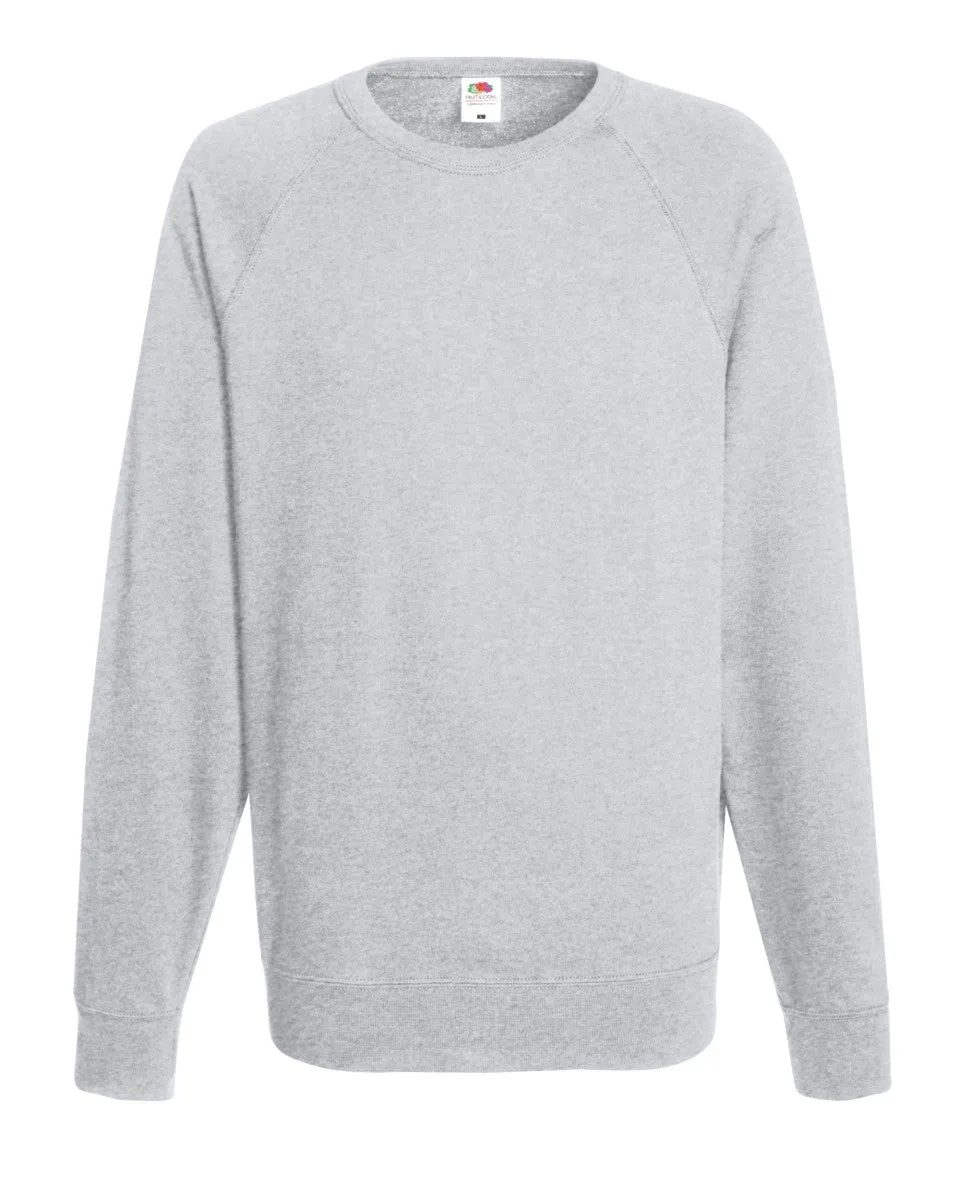 62138 Fruit Of The Loom Men's Lightweight Raglan Sweat