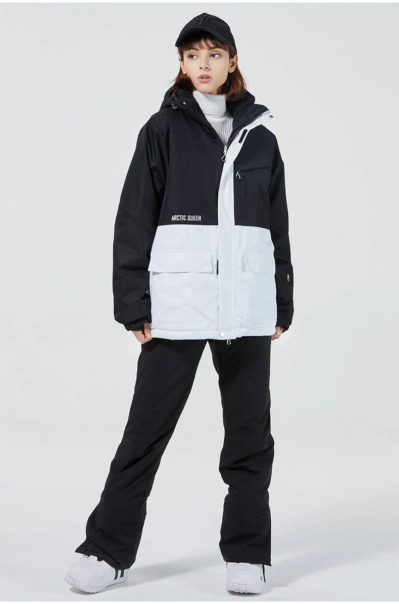 ARCTIC QUEEN Unisex Blizzard Black Ski Suit