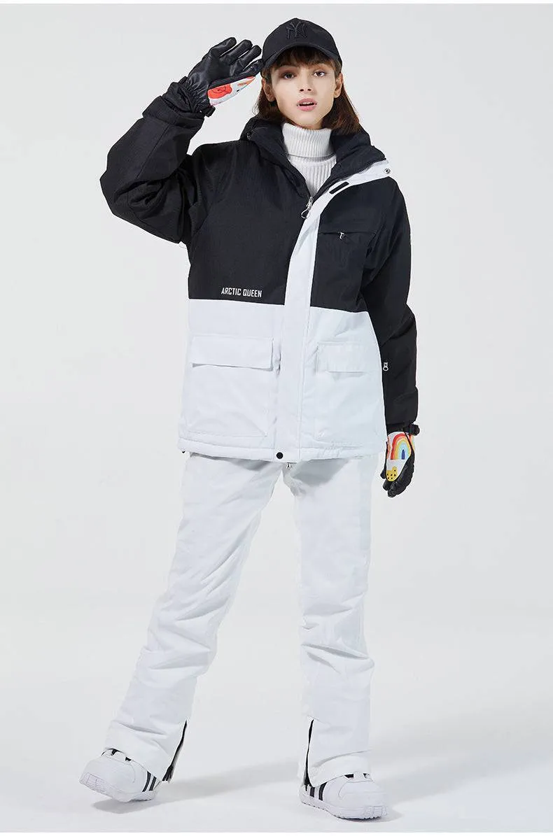 ARCTIC QUEEN Unisex Blizzard Black Ski Suit