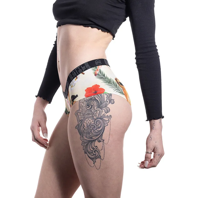 Battle Briefs Women's Golden Tiki