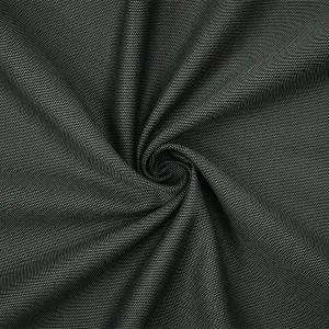 Black-Gray  Poly Wool Dobby Woven Shirting Fabric