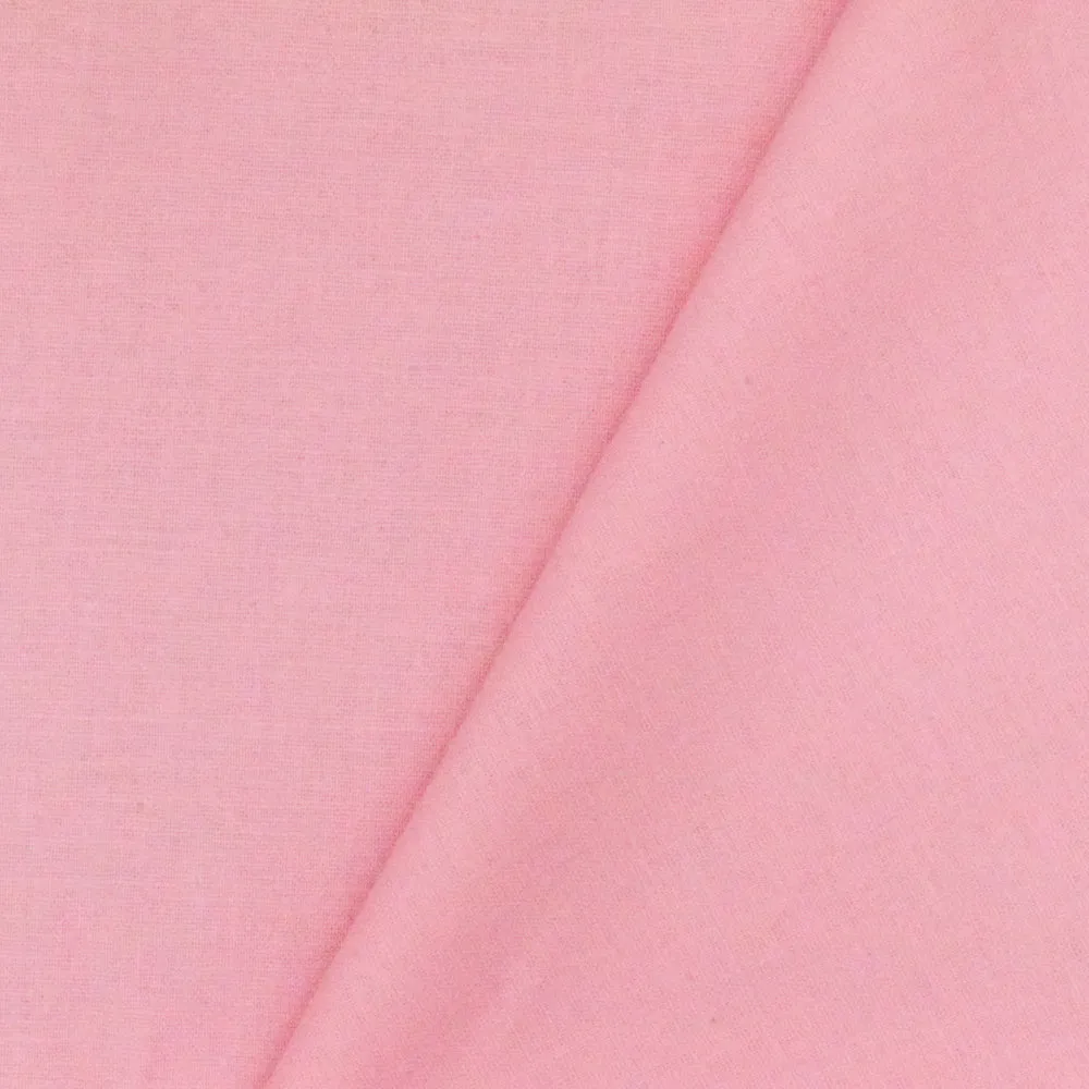 Blossom Pink Cotton Slubbed Stretch Shirting Woven Fabric