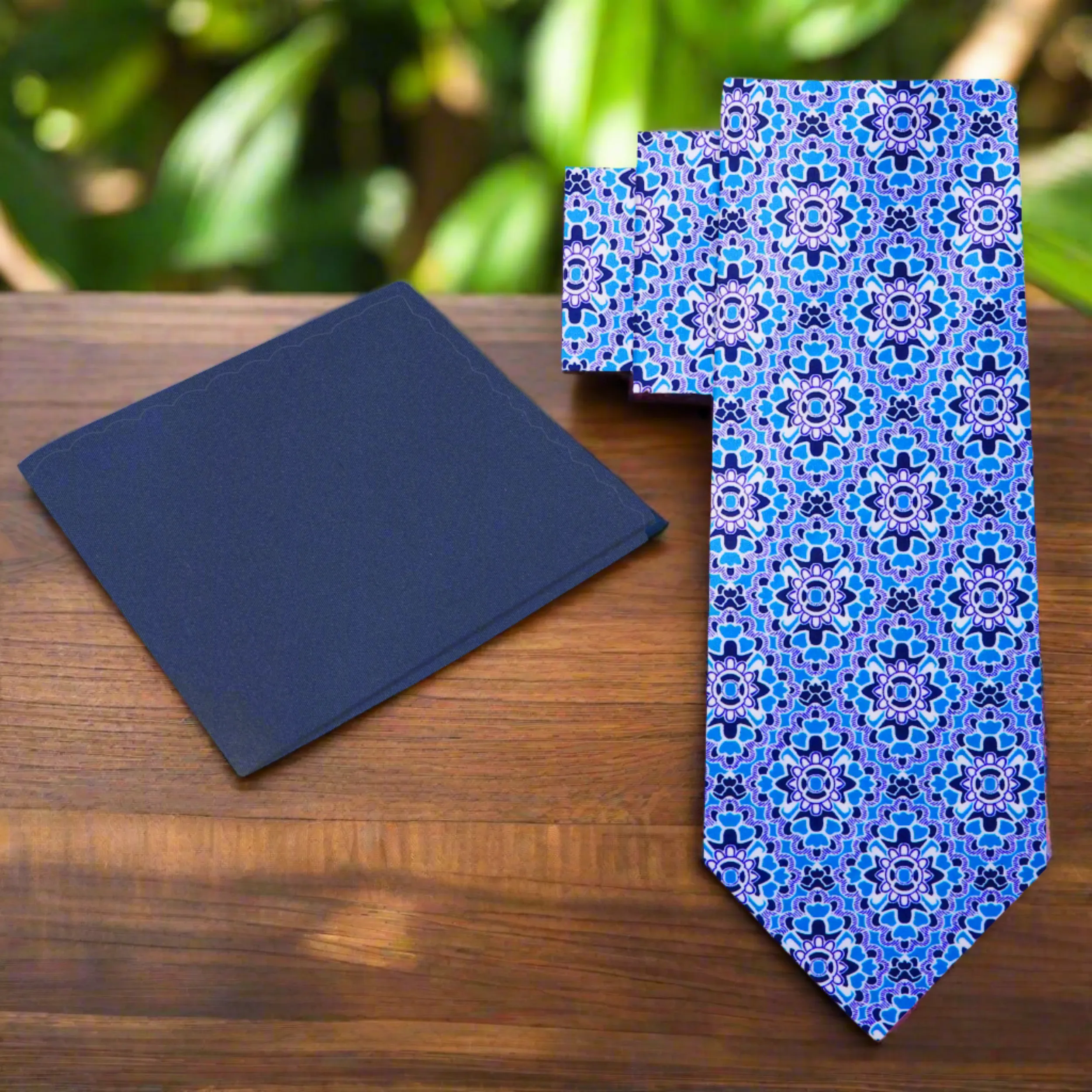 Blue Mosaic Necktie