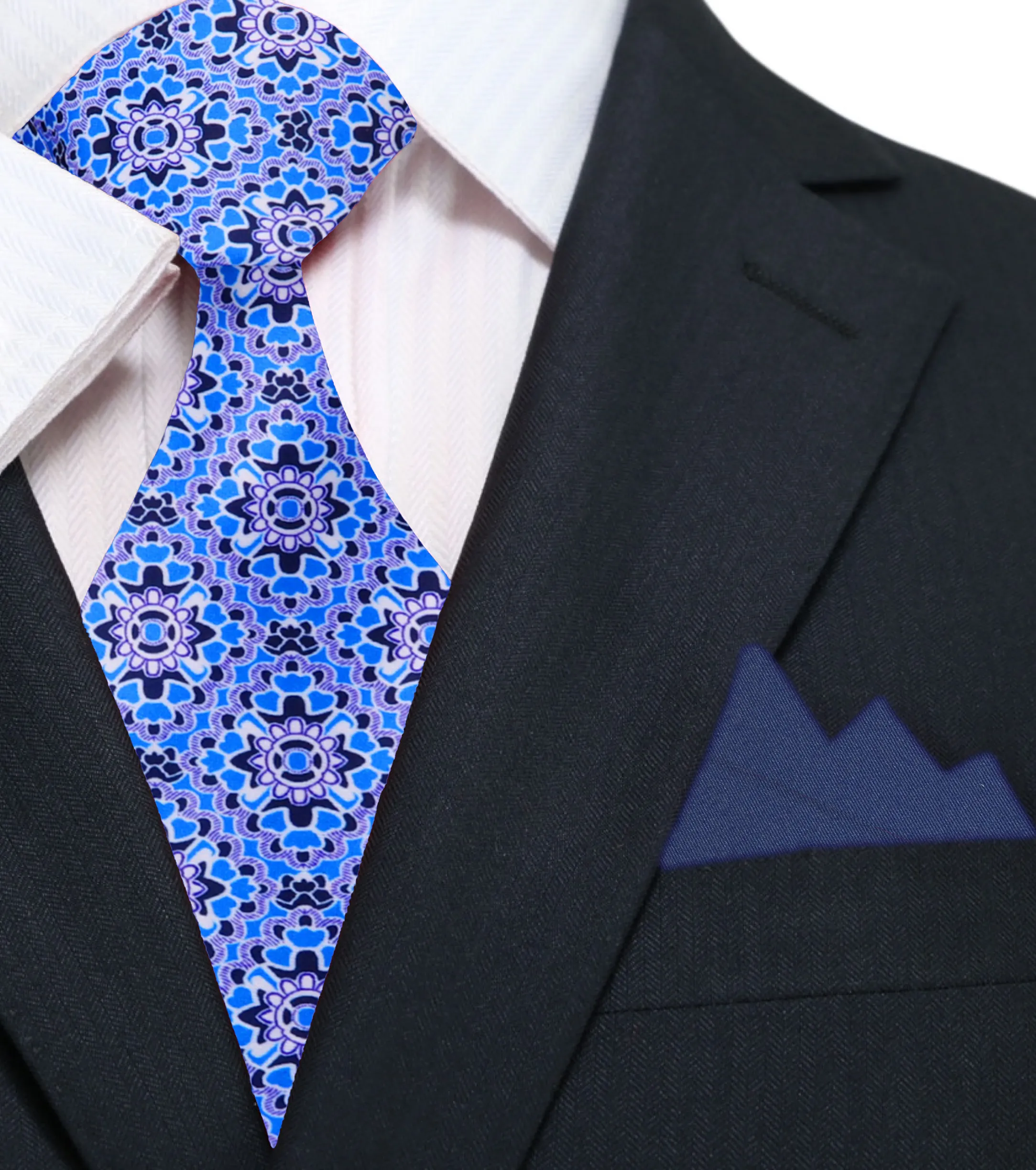 Blue Mosaic Necktie