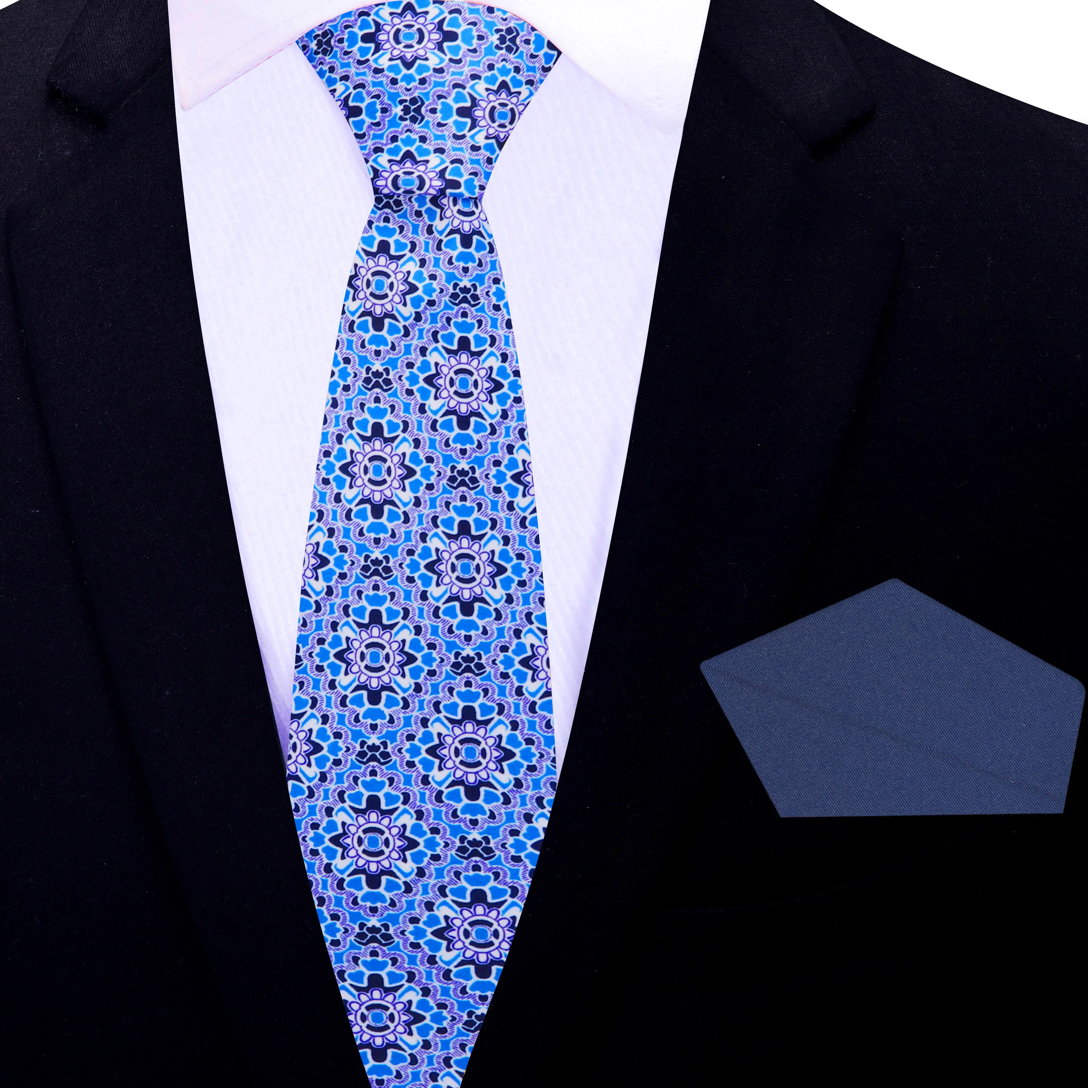 Blue Mosaic Necktie