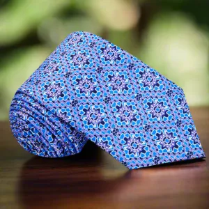 Blue Mosaic Necktie