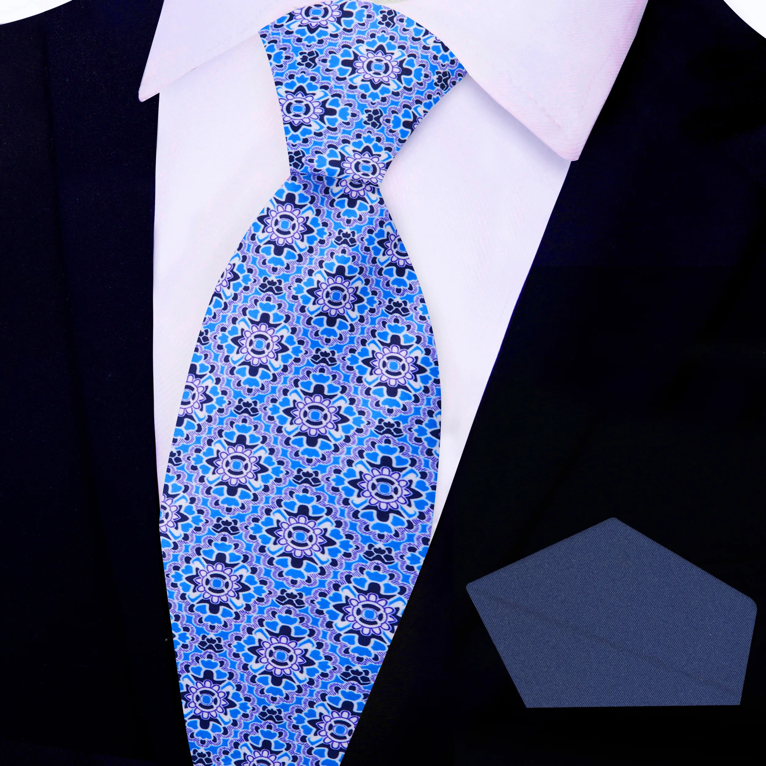 Blue Mosaic Necktie