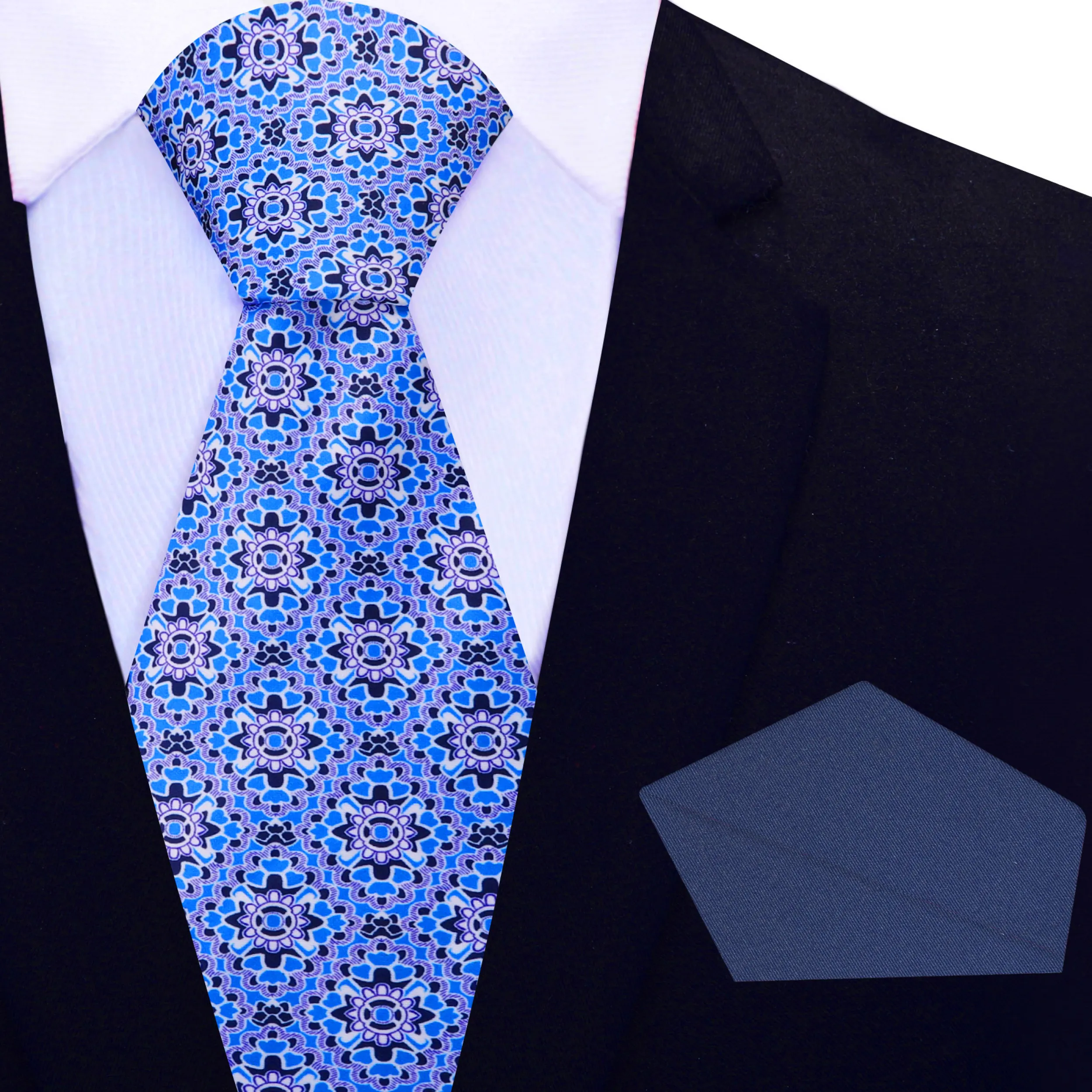 Blue Mosaic Necktie