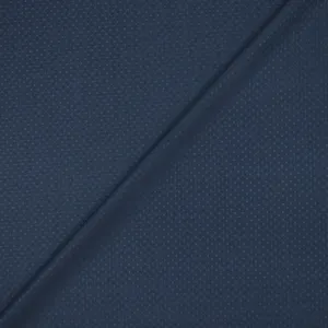 Blue Tallia Di Delfino Noir Wool and Silk Suiting Fabric