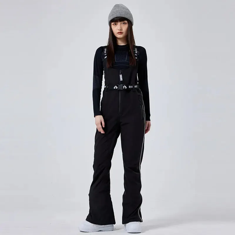 Chic Ski & Snowboard Bibs Pants Slim Fit Sports Jumpsuit