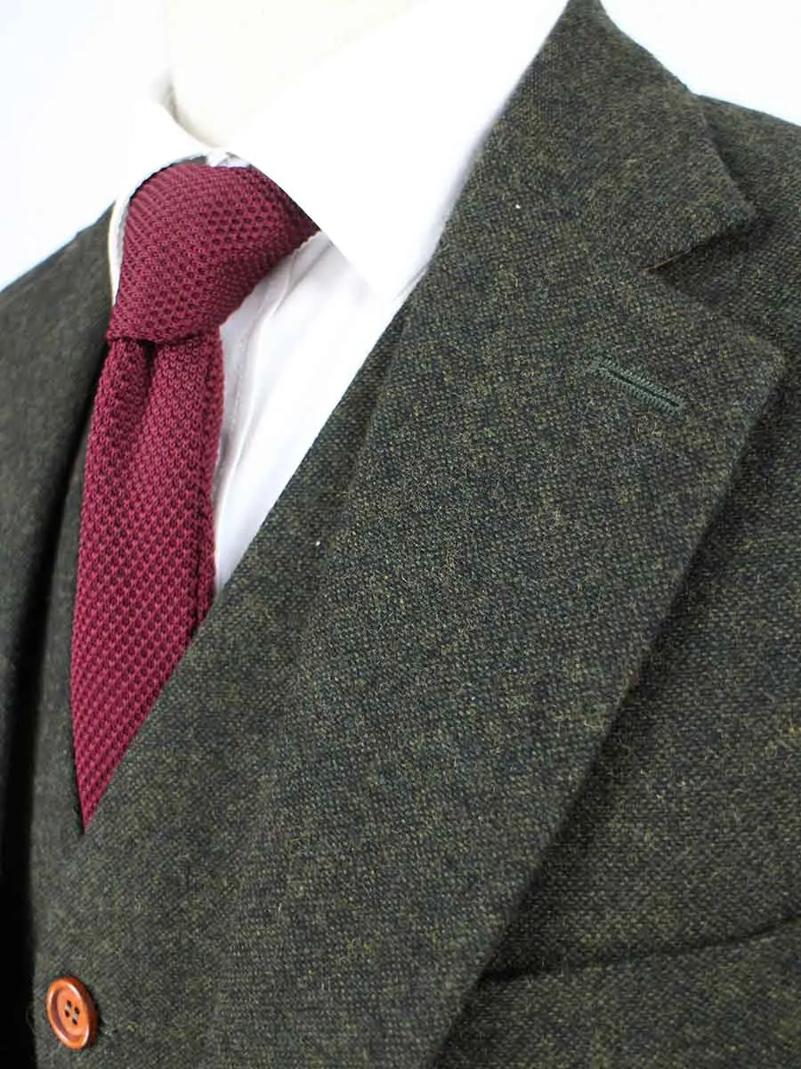 CLASSIC GREEN BARLEYCORN TWEED 2 PIECE SUIT