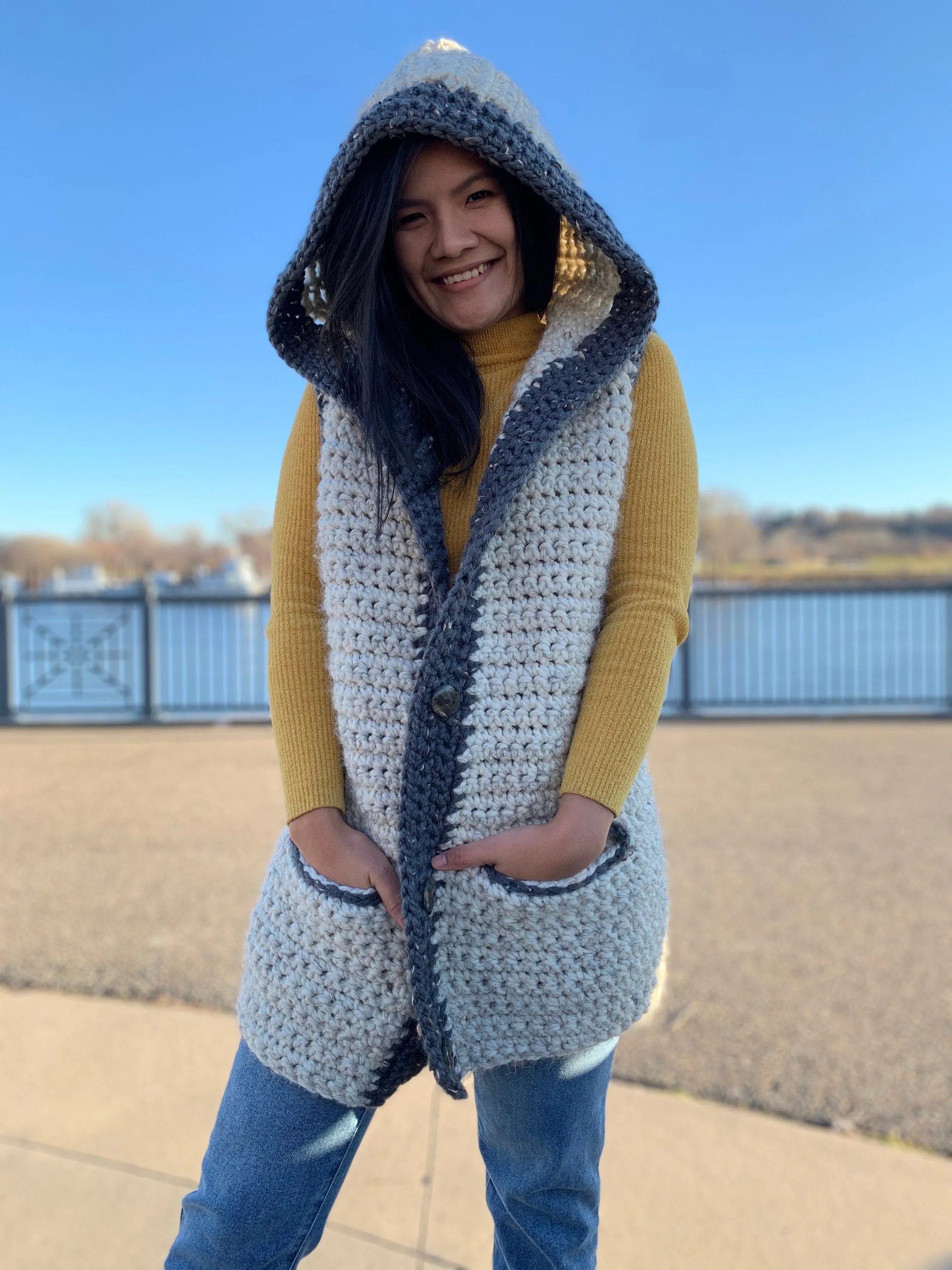 Crochet Sweater Vest Pattern | Pdf digital download and video tutorial includes women's sizes XS-XXL, crochet pattern, crochet vest