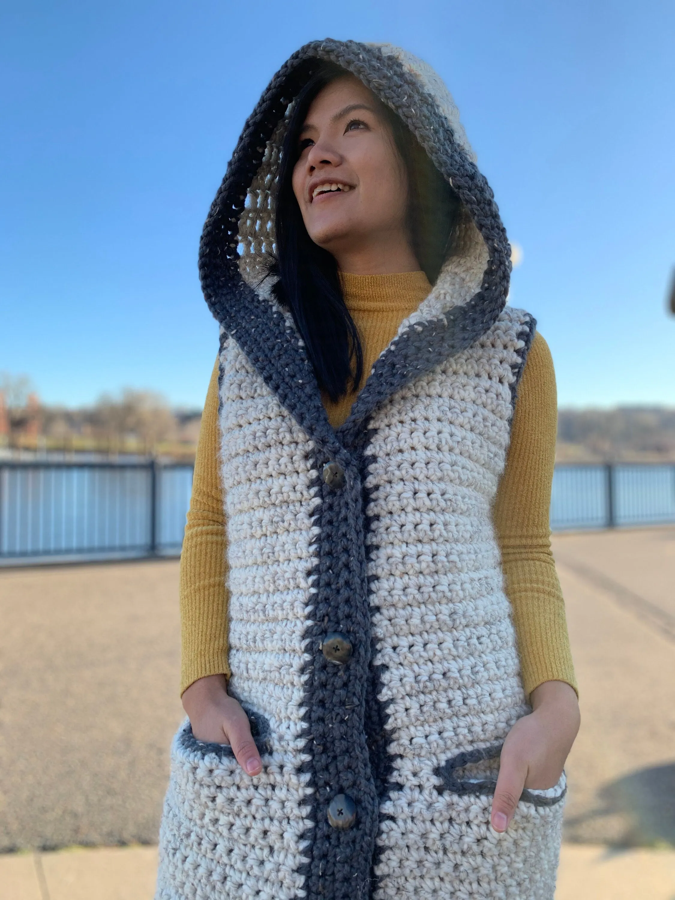 Crochet Sweater Vest Pattern | Pdf digital download and video tutorial includes women's sizes XS-XXL, crochet pattern, crochet vest