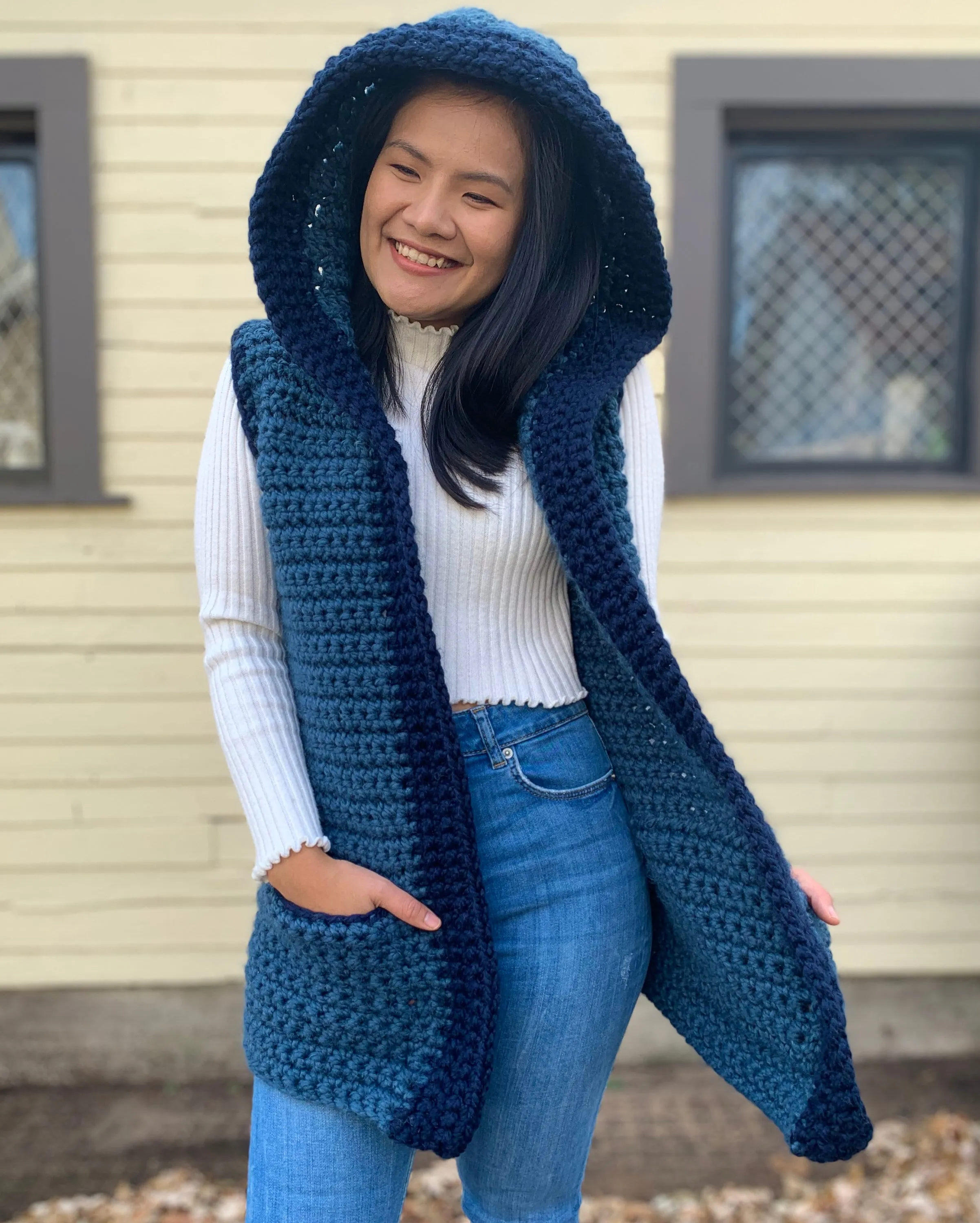 Crochet Sweater Vest Pattern | Pdf digital download and video tutorial includes women's sizes XS-XXL, crochet pattern, crochet vest