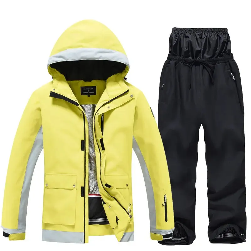 Deluxe Ski Snowboard Jacket & Pants Set Loose Fit Sportswear