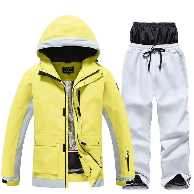 Deluxe Ski Snowboard Jacket & Pants Set Loose Fit Sportswear