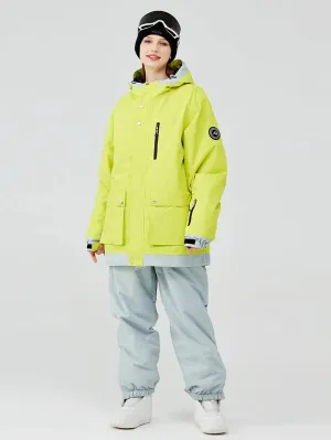 Deluxe Ski Snowboard Jacket & Pants Set Loose Fit Sportswear