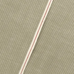 Dusty Beige Japanese Selvedge Cotton Striped Woven Fabric