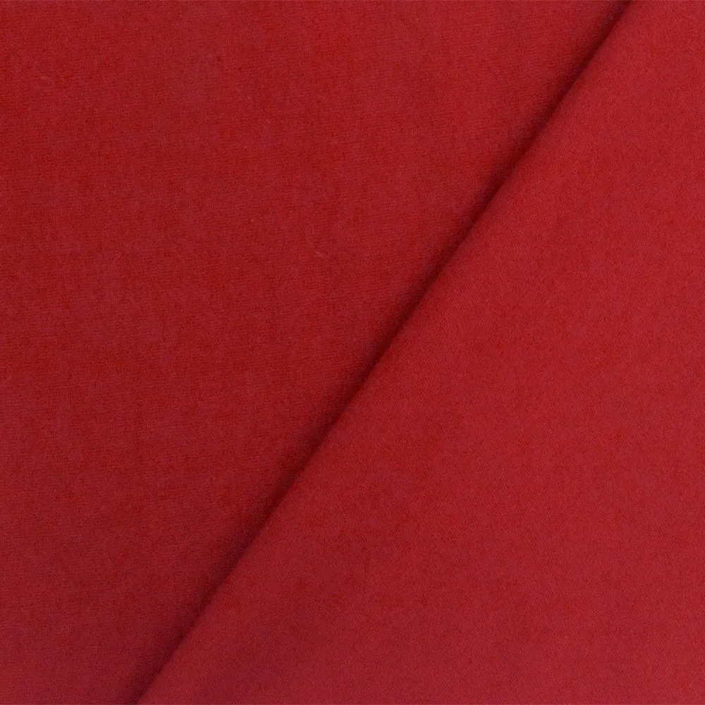 Flag Red Solid Stretch Cotton Poplin Woven Fabric