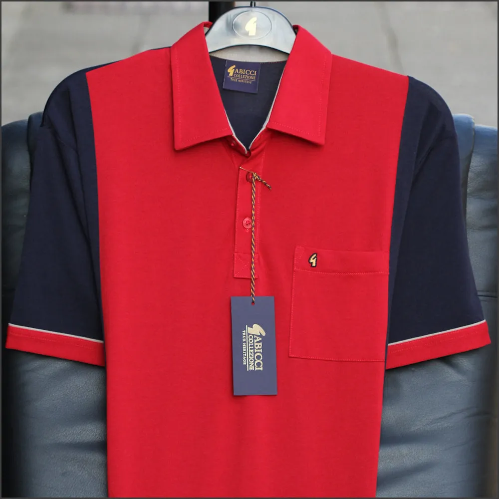 Gabicci X02 Red with Navy T Shirt--