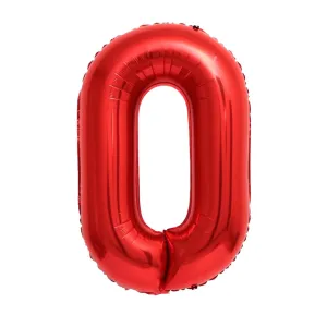 Giant Red Mylar Foil Number Balloons (42 Inches)