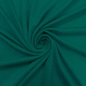 Hunter Green Solid Rayon Spandex Jersey Knit Fabric