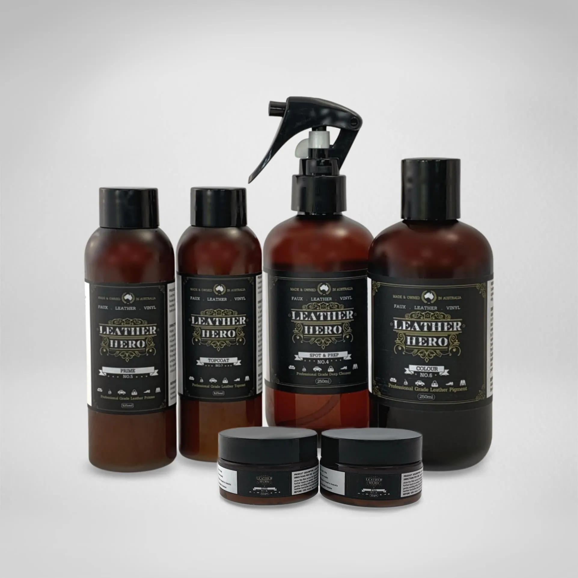 Leather Repair & Recolour Kit - Redwood