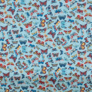 LIBERTY of PARIS Printed Cotton - Buttefly - Blue