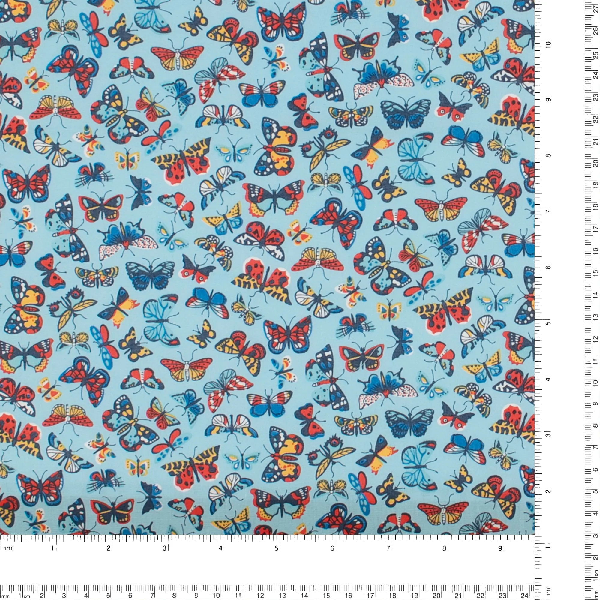 LIBERTY of PARIS Printed Cotton - Buttefly - Blue