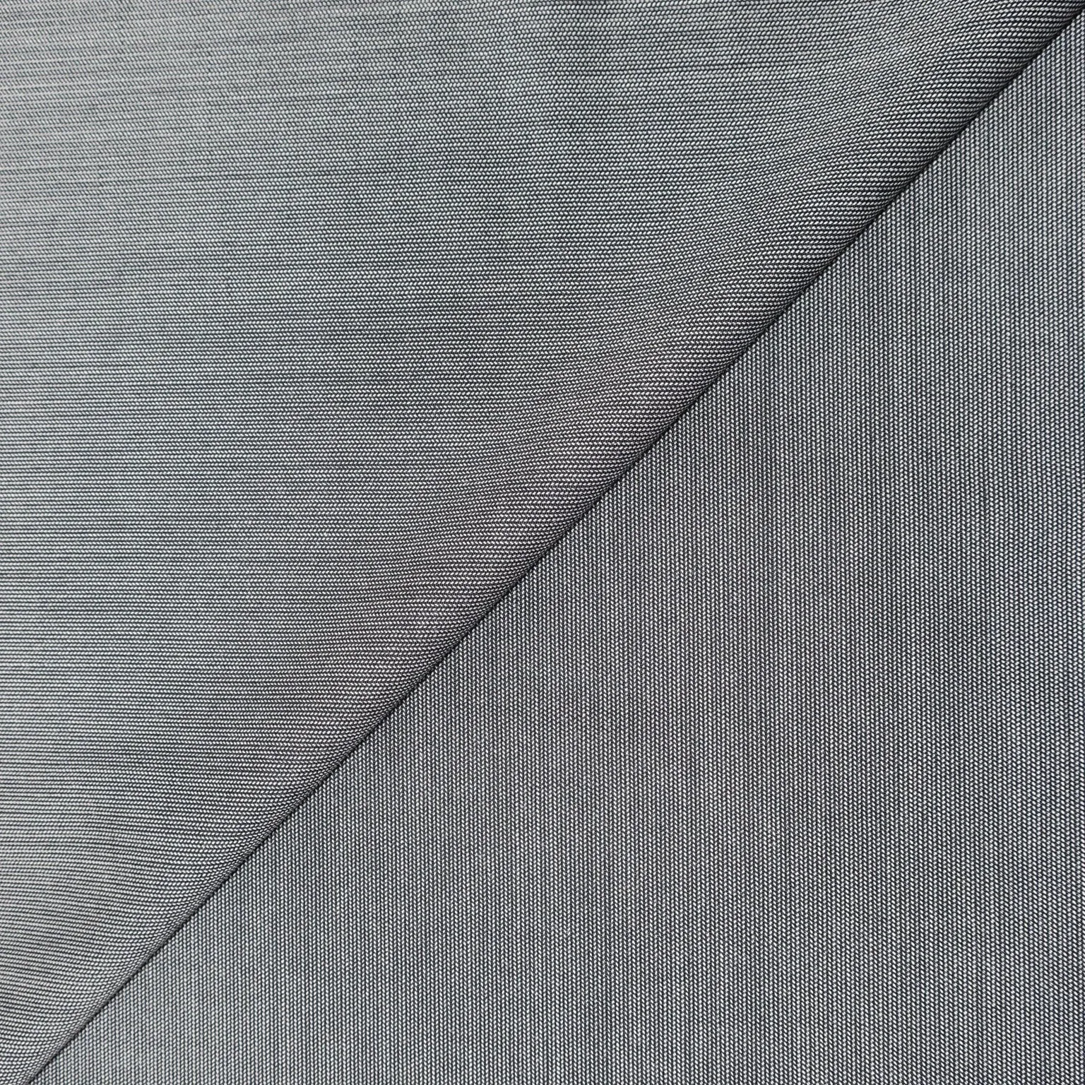 Light Grey Textured Super 120's Australian Merino Wool Suiting Fabric