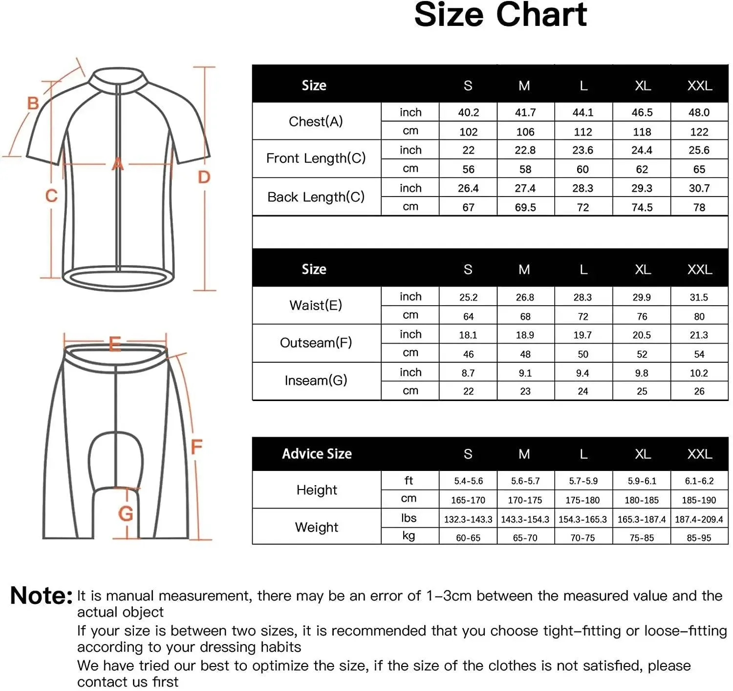 Men's Summer Short Suits Cycling Set Cycling Jersey with 5D Gel Padded Riding Shorts Quick Dry Breathable Cycling Jersey Set