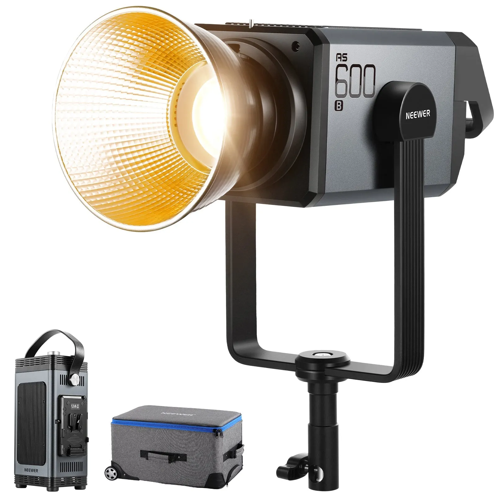 NEEWER AS600B 600W Output & 99000lux/m COB LED Continuous Video Light