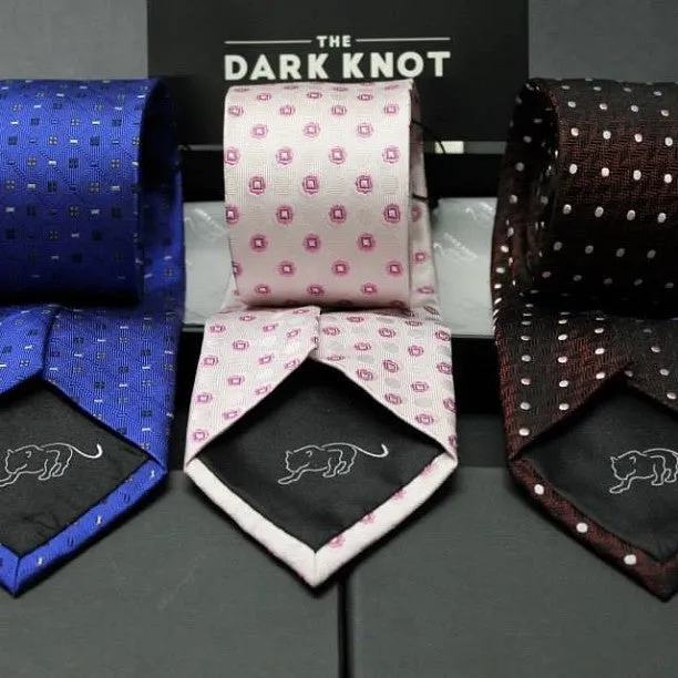 Newport Dots Silk Tie, Burgundy / Silver / Pink