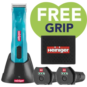 Opal Cordless Clipper 2 Batteries with Free Clipper Grip by Heiniger