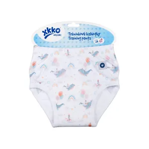 Organic Cotton Training Pants - Sky Whale