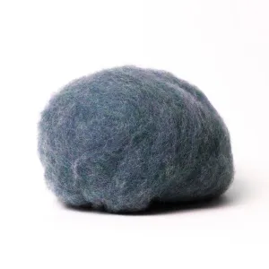 Peacock Blue Wool for Wet Felting, Tyrolean Bergschaf