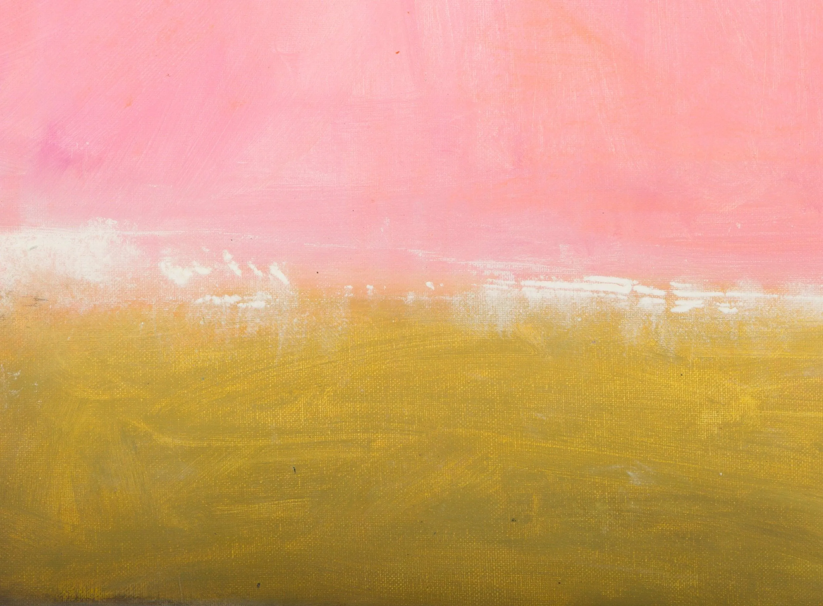 Pink and yellow extra large wall art, Pink minimalist wall art contemporary art by Camilo Mattis