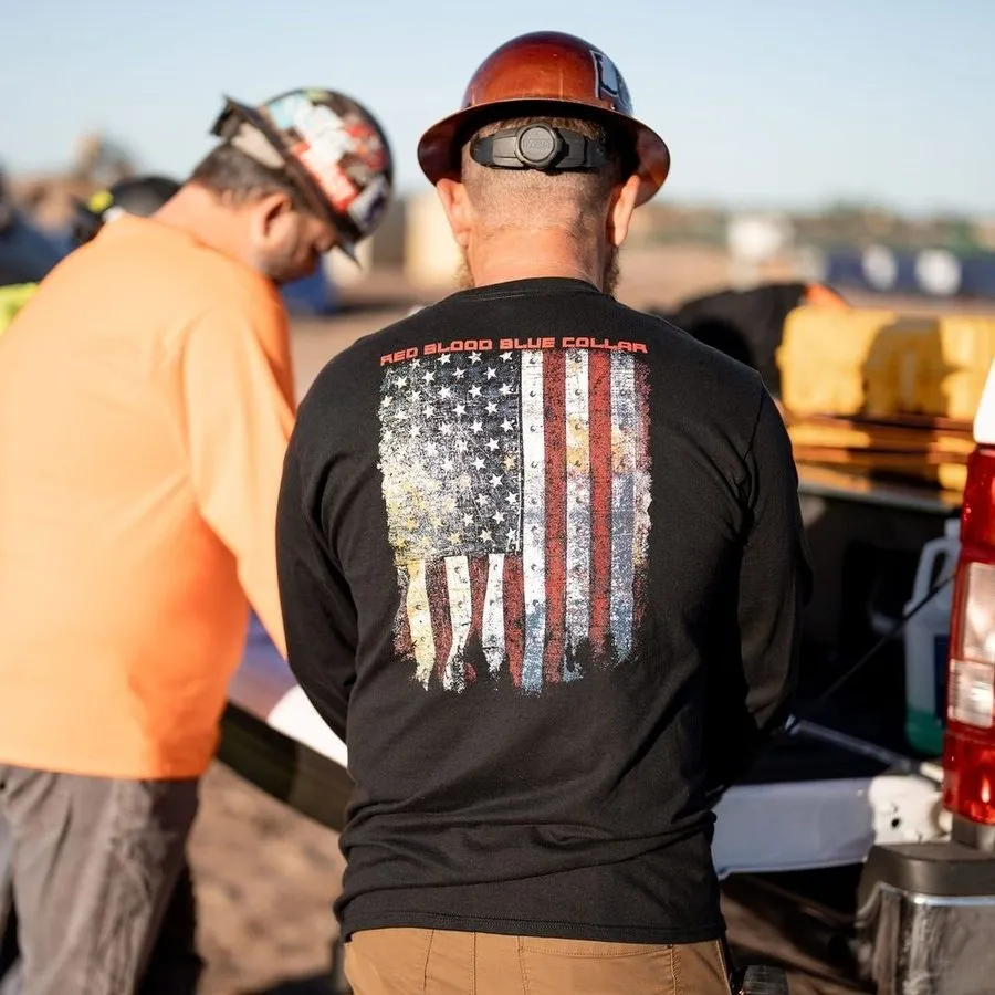 Red Blood Blue Collar® Long Sleeve - Black