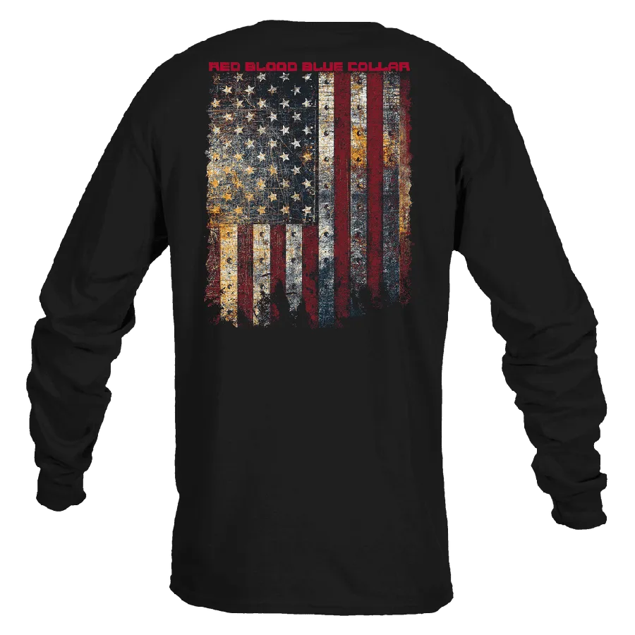 Red Blood Blue Collar® Long Sleeve - Black