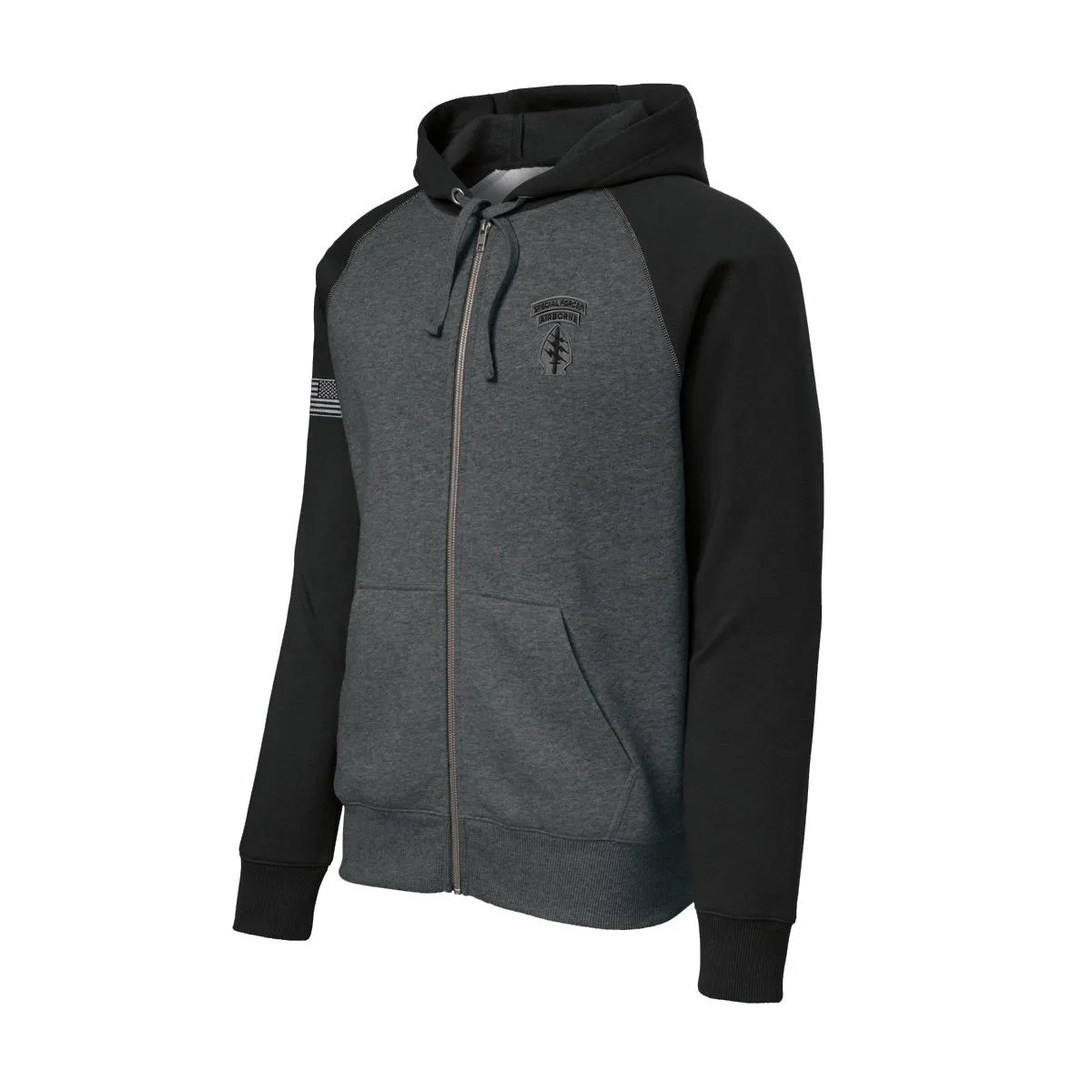 Special Forces Airborne Color Block Zip Up Hoodie