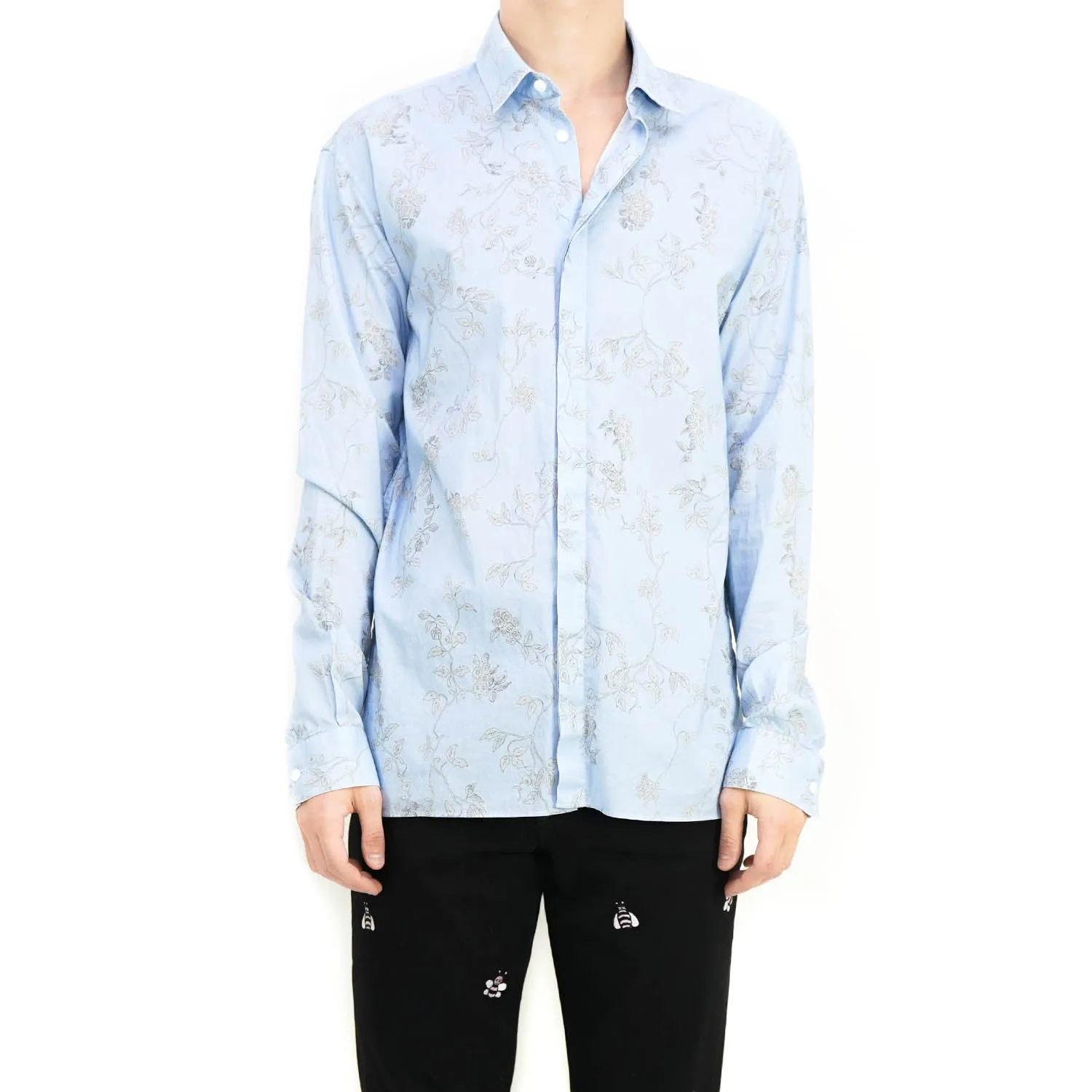 SS15 Light Blue Floral Shirt