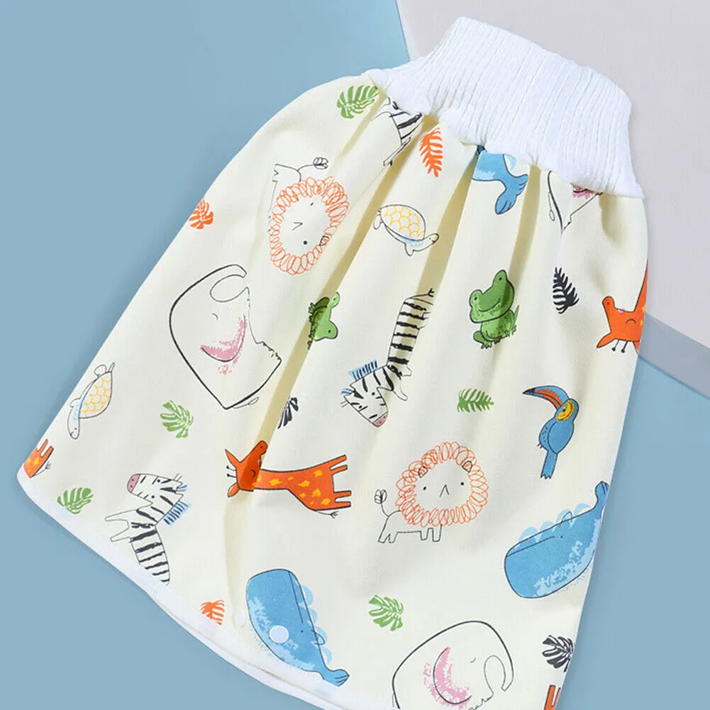 US Waterproof Cotton Training Pants Cloth Diaper Skirts Baby Night Time Sleeping