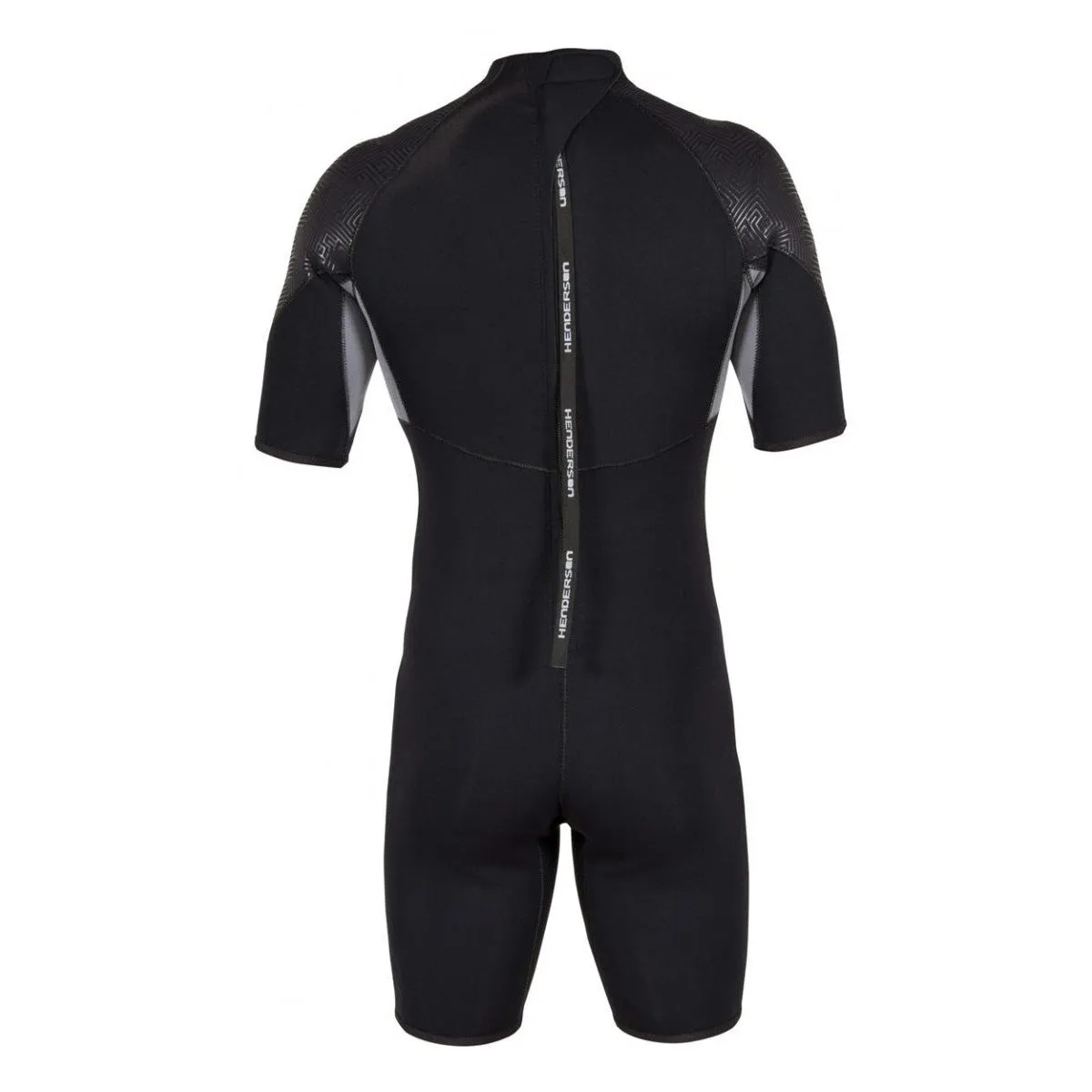 Used Henderson 3mm Mens Thermoprene Pro Back Zip Shorty Wetsuit - Black - XX-Large