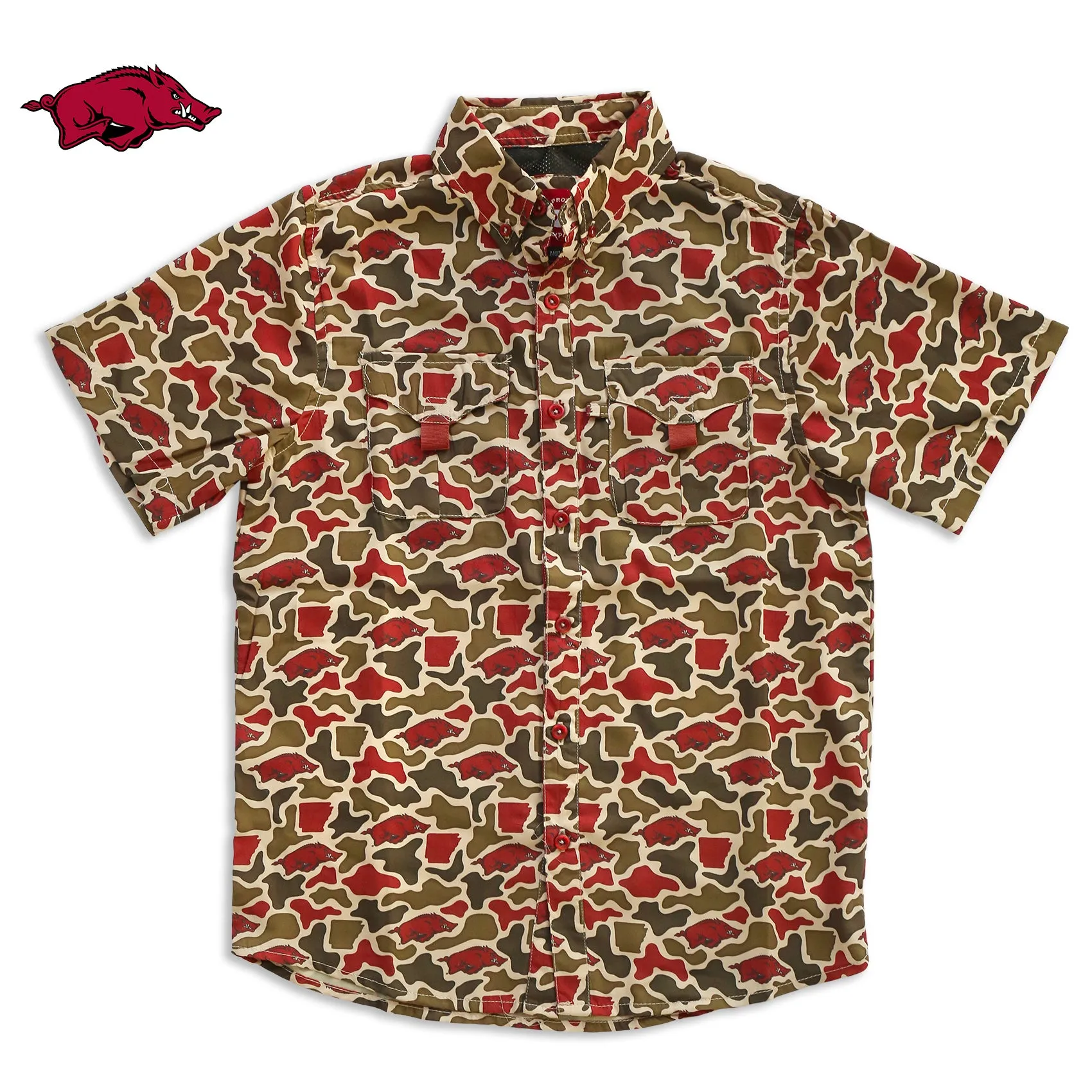 YOUTH - Razorback Camo - Frio Tech Shirt